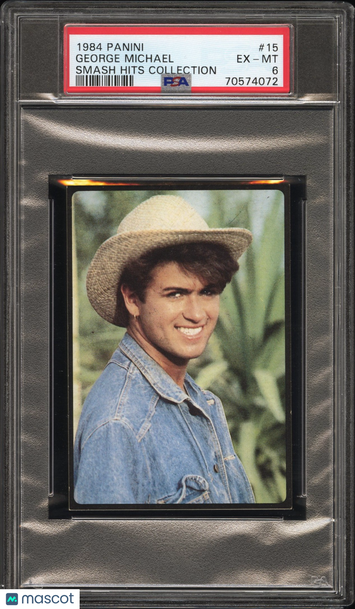 1984 Panini Smash Hits Collection George Michael #15 PSA 6