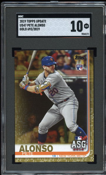 2019 Topps Update Gold Pete Alonso
