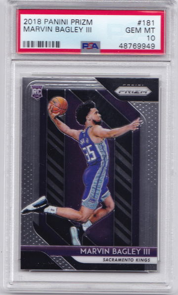 Marvin Bagley 2018 Prizm PSA 10 