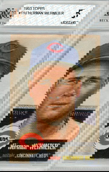 1953 Topps Herman Wehmeier #110 BVG Beckett 5 P1226