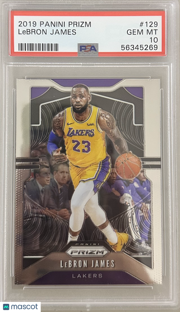 2019 Panini Prizm LeBron James #129 PSA 10