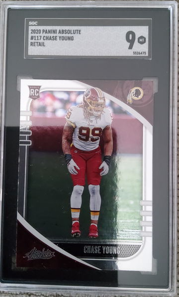2020 Panini Absolute #117 Chase Young Retail SGC-9