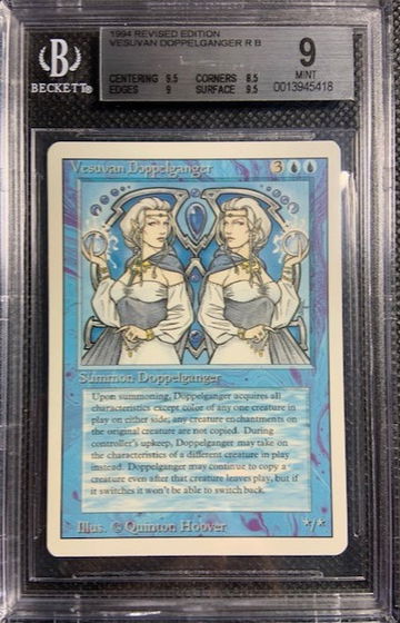 1994 MTG Magic 3rd Edition Revised Vesuvan Doppelganger R B BGS 9 Mint Vintage
