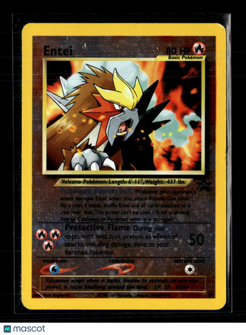 2001 Wizards Entei Holo Black Star Promo #34