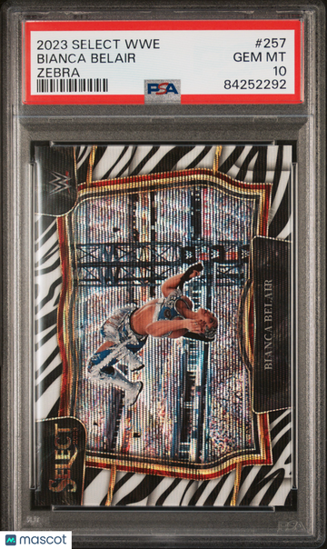 2023 Panini Select WWE Bianca Belair #257 Zebra PSA 10