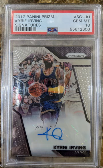 2017 PANINI PRIZM Kyrie Irving Autograph PSA 10