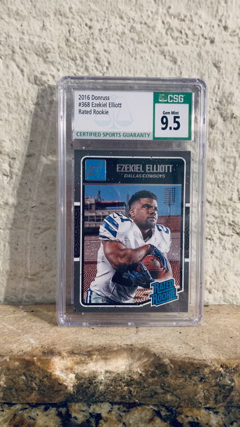 2016 Donruss #368 Ezekiel Elliott Rated Rookie CSG 9.5 Gem Mint 
