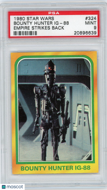 1980 Star Wars Empire Strikes Back Bounty Hunter Ig-88 #324 PSA 9
