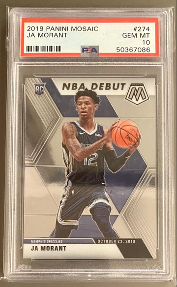 Ja Morant Mosaic NBA Debut RC PSA 10 50367086