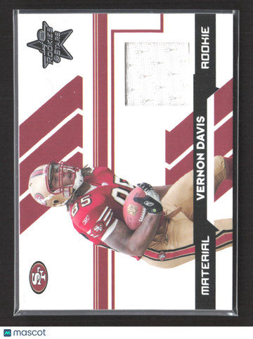2006 Donruss Playoff Rookies & Stars Vernon Davis #259 Material Jersey Patch