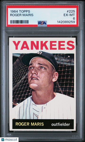 1964 Topps Roger Maris #225 PSA 6