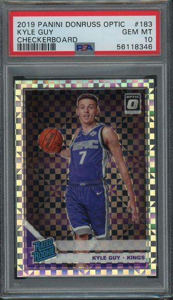 2019 Optic Checkerboard Kyle Guy PSA 10
