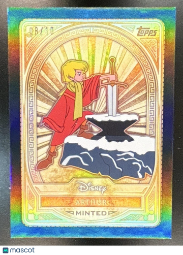 2025 Topps Mint Disney Arthur Gold Black Foil /10 #98 The Sword in the Stone