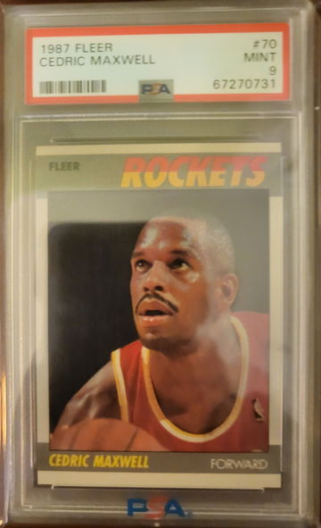 1987 Fleer Cedric Maxwell PSA 9