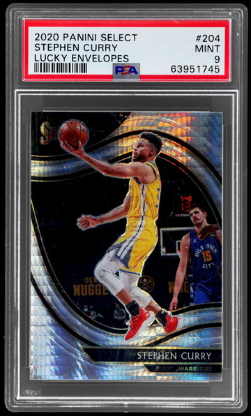 2020 Panini Select Stephen Curry Courtside Lucky Envelopes PSA 9
