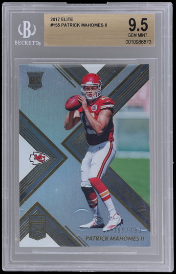 2017 Panini Elite Patrick Mahomes II BGS 9.5 RC