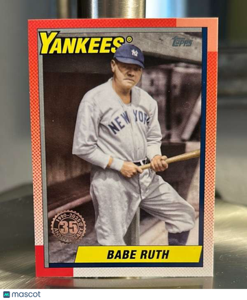 2025 Topps - 1990 Topps Baseball 35th Anniversary (Series One) Babe Ruth #T90-47
