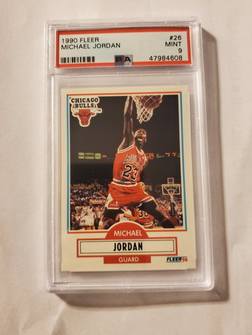 Michael Jordan 1990 Fleer PSA 9