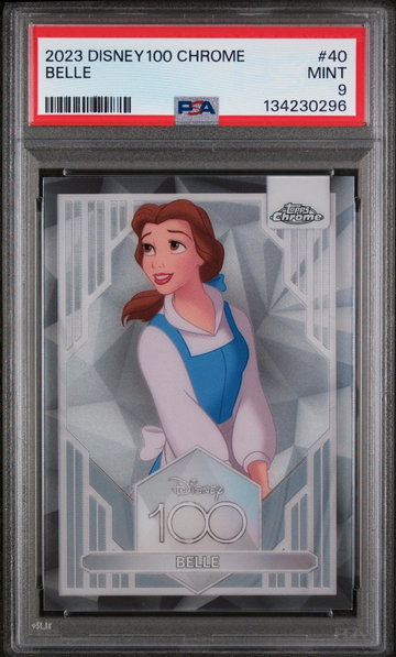 2023 Topps Chrome Disney100 Belle #40 PSA 9