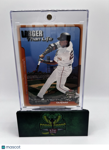 2002 Fleer Focus Jersey Edition Barry Bonds #9LTL Larger than Life