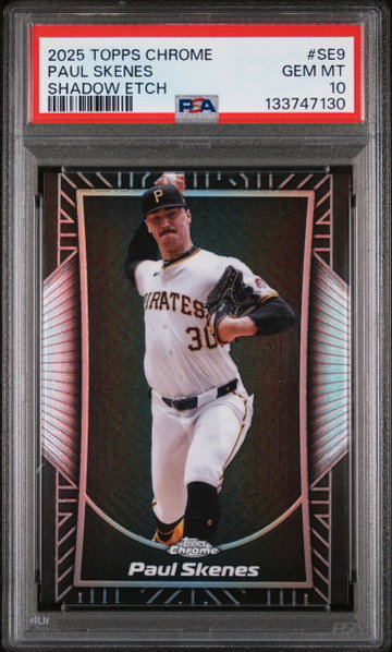 2025 Topps Chrome Shadow Etch Paul Skenes #SE9 PSA 10