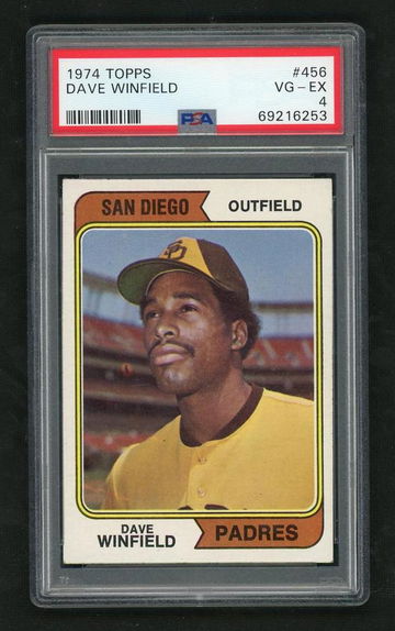 1974 Topps Dave Winfield #456 PSA 4