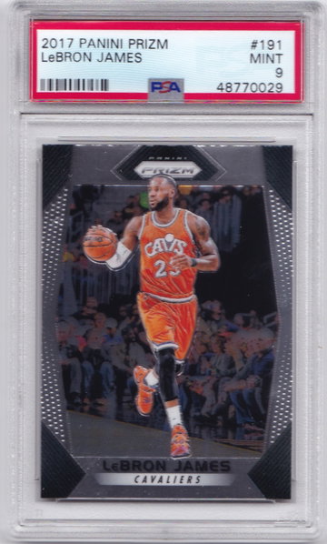LeBron James 2017 Prizm PSA 9 