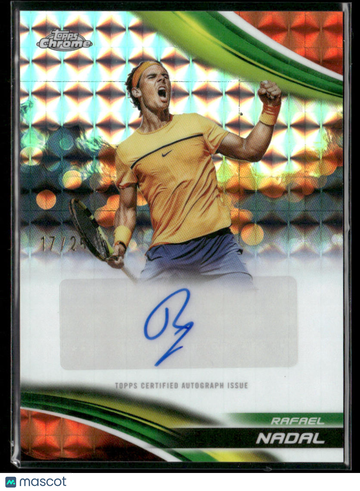2025 Topps Chrome Tennis Auto Rafael Nadal #CA-RNL Orange Geometric /25 Topps