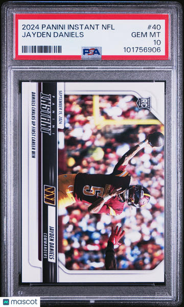 2024 Panini Instant NFL Jayden Daniels #40 PSA 10