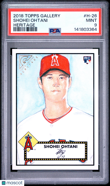 2018 Topps Gallery Heritage Shohei Ohtani #H-26 RC PSA 9