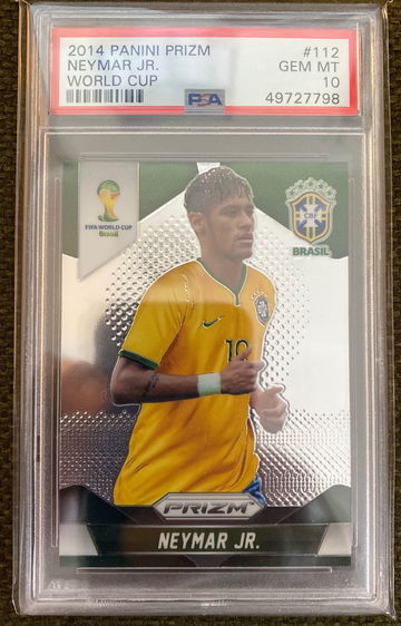 2014 Panini Prizm Neymar Jr World Cup PSA 10