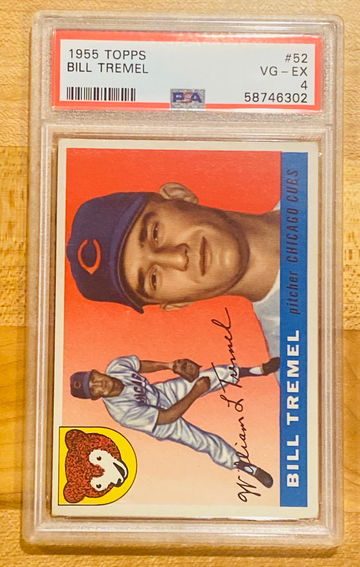 1955 Topps #52 Bill Tremel PSA 4
