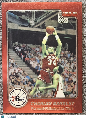 1996 Topps Stars Chrome Charles Barkley #4 1984 Star Rookie Reprint