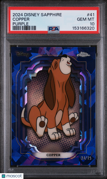 2024 Topps Chrome Disney Sapphire Edition Copper #41 PSA 10
