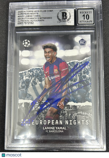 2023 Topps UEFA Club Competitions European Nights Lamine Yamal #EN10 BGS 0