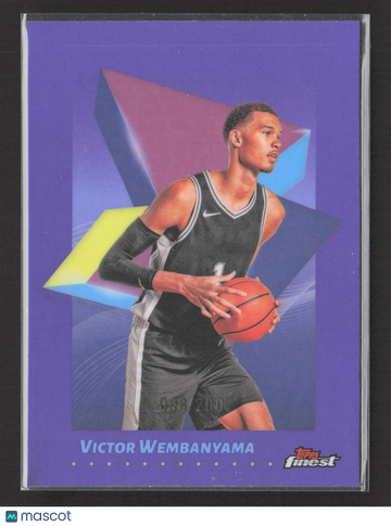 2025 Topps Finest Victor Wembanyama #83 Purple