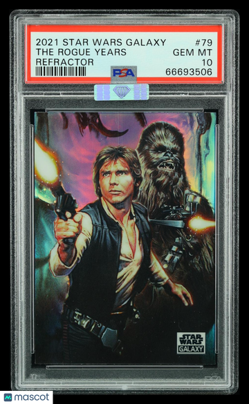 2021 Topps Chrome Star Wars Galaxy The Rogue Years #79 Refractor MBA 10