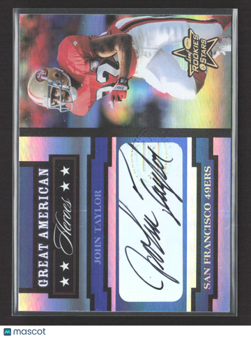 2005 Leaf Rookies & Stars Great American Heroes John Taylor #GAH-16 /75