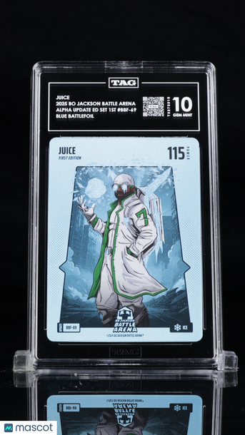 2025 Bo Jackson Battle Arena Juice #BBF-69 Blue Battlefoil TAG 10