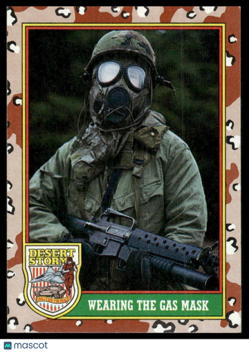 1991 Desert Storm Wearing the Gas Mask #76