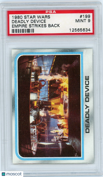 1980 Star Wars Empire Strikes Back Deadly Device #199 PSA 9