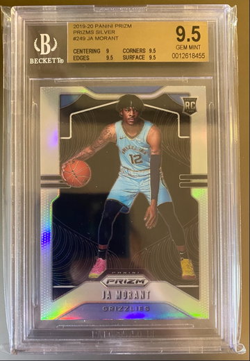 Ja Morant Silver Prizm BGS 9.5