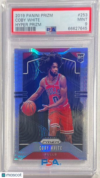 2019 Panini Prizm Coby White #253 Hyper PSA 9