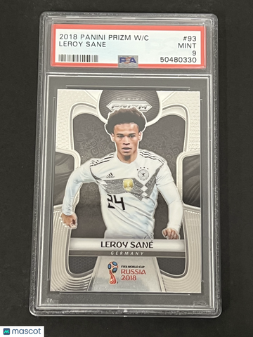 2018 Panini Prizm World Cup Leroy Sane #93 PSA 9