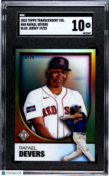 2023 Topps Transcendent Col. Rafael Devers #68 Blue Jersey SGC 10