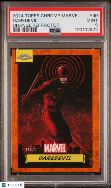 2024 Topps Chrome Marvel Daredevil #30 PSA 9
