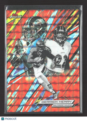 2025 Topps Finest Power Kings Derrick Henry #PK-1 Red Refractor