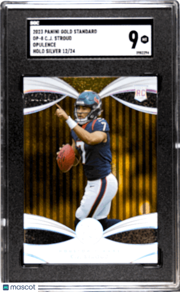 2023 Panini Gold Standard CJ Stroud #OP-8 Opulence Holo Silver 24 SGC 9