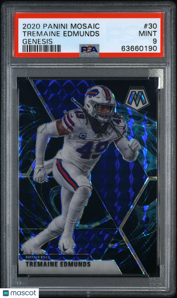 2020 Mosaic Tremaine Edmunds #30 Genesis PSA 9