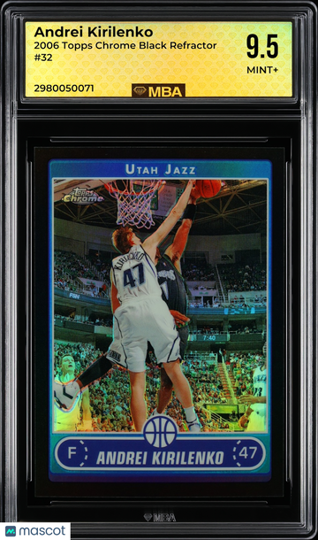 2006 Topps Chrome Andrei Kirilenko #32 Black Refractor MBA 9.5